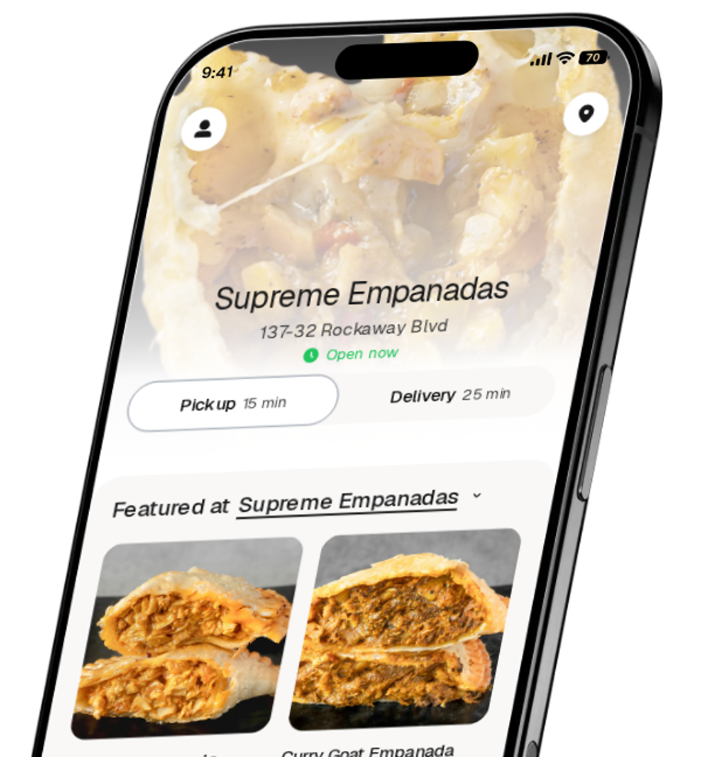 Supreme Empanadas app preview