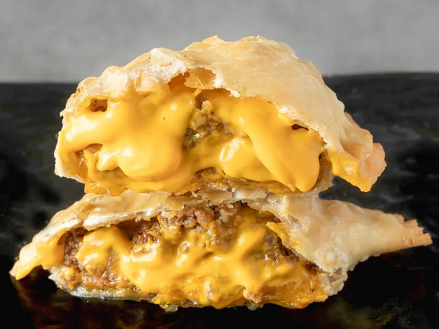 Chopped Cheese Empanada.