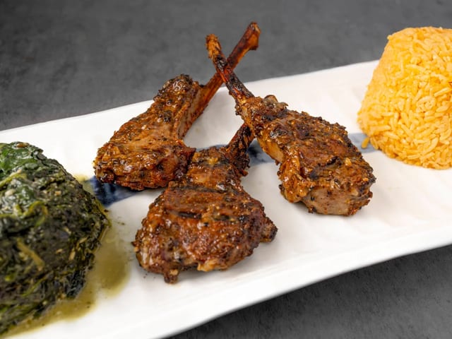 Lamb Chop Meal.